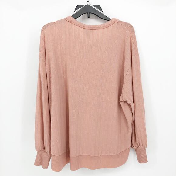 Jessica Simpson Womens Poppy Dolman Sweater XL Pink Ribbed Trim Pullover NWT - Picture 5 of 11